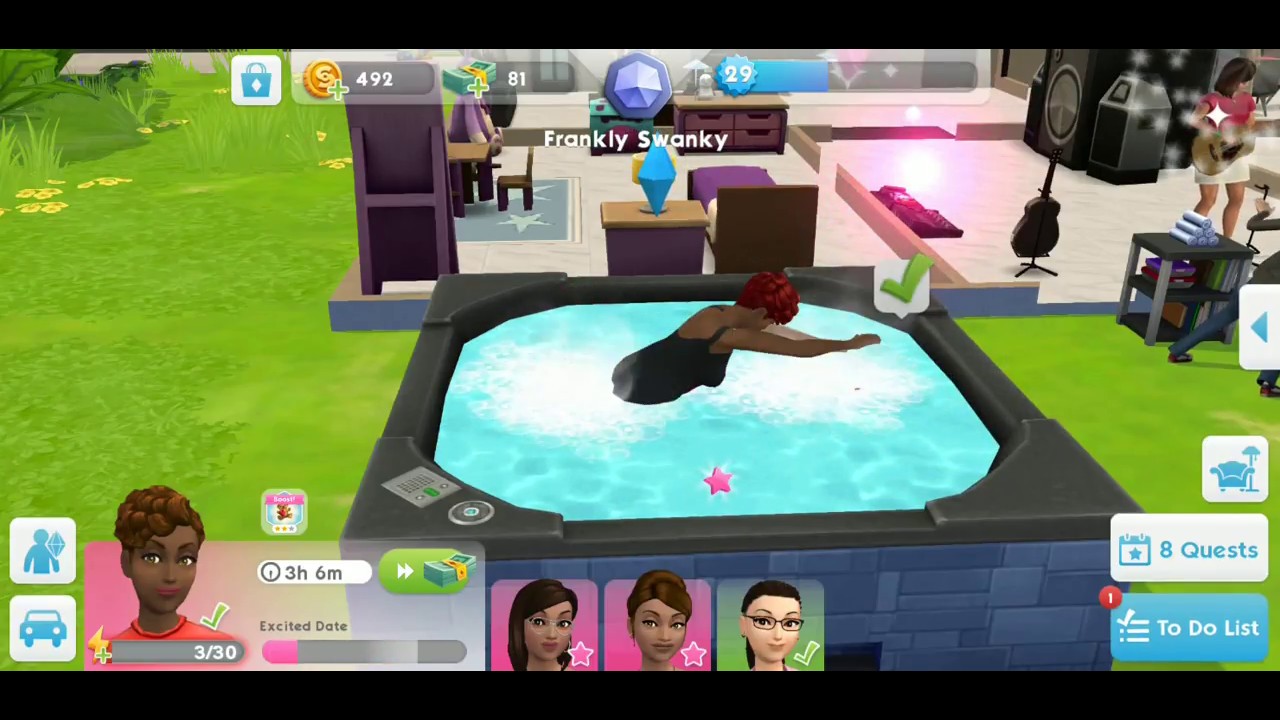 Sims Mobile Woohoo With My Hot Date Youtube