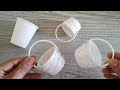 SIMPLE & ELEGANT MINI BASKET FROM PAPER CUP | DIY BASKET | PAPER ART | Perfect Wedding Giveaways