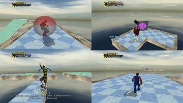 THUG Pro Custom Level - Super Monkey Ball Beginner Level Splitscreen Race to Finish