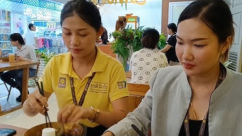 มากินข้าวกับสาวลาว ที่ดอนหนูน เมืองไซทานี นครเวียงจันทน์ ร้านก๋วยเตี๋ยวเรือดังจากไทย ถูกใจสาวลาวไหม?