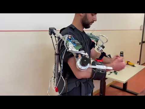 Shoulder-Elbow Industrial exoskeleton prototype