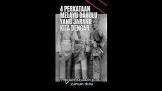 Perkataan Melayu lama yang jarang kita dengar
