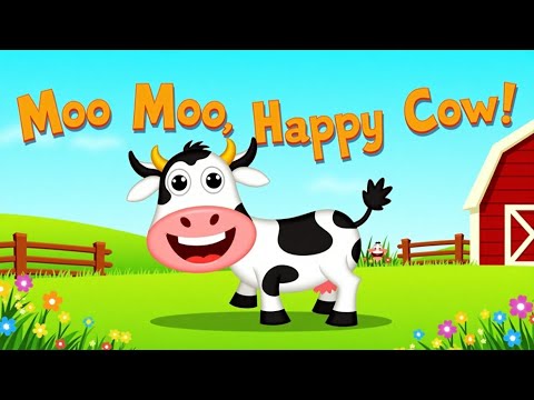 Moo Moo, Happy Cow! | Animals funy song  #KidsSong | #FarmAnimals | #SingAlong