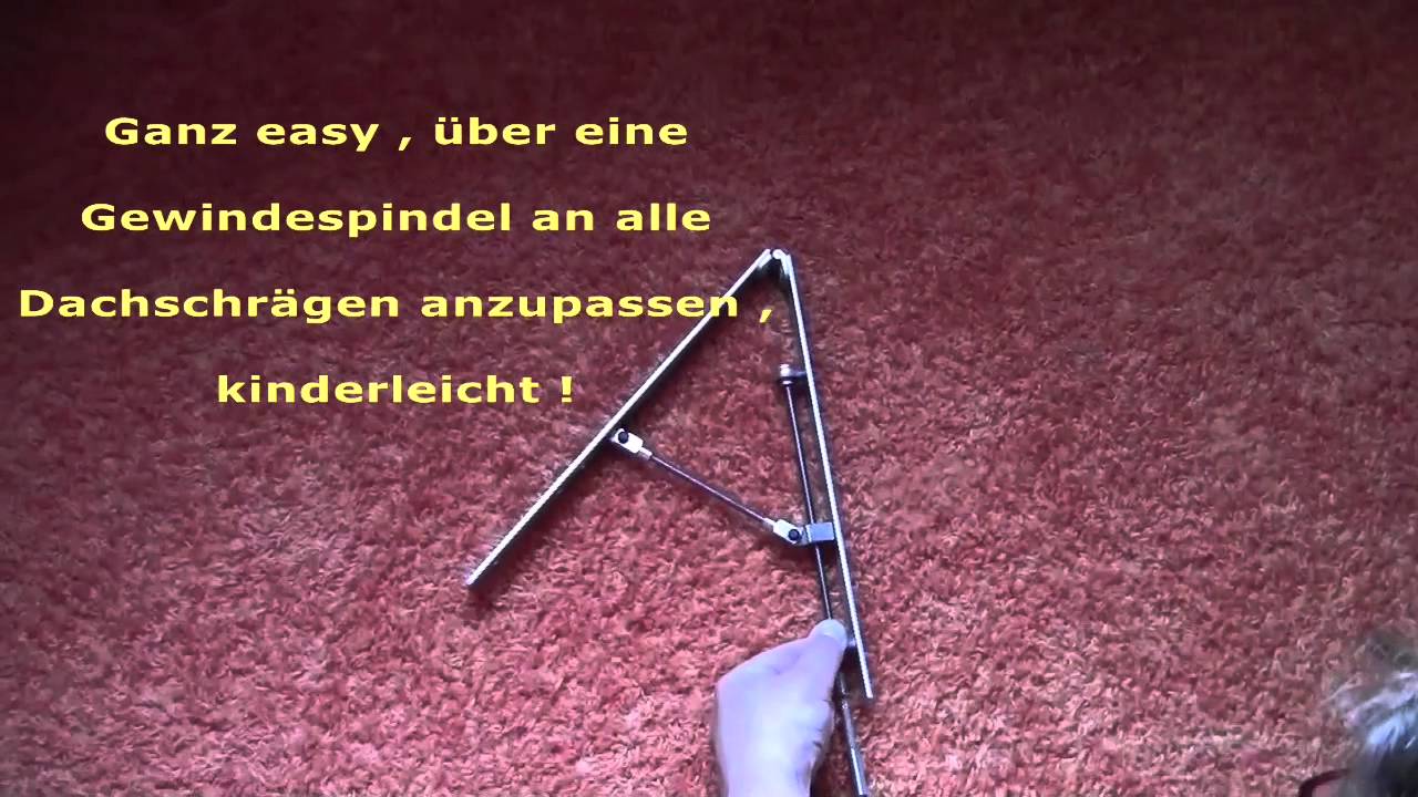 Universalhalter für schräge wände , dachschrägen ec. ! youtube
