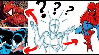 How to Draw SPIDER-MAN like ROMITA, McFARLANE and DITKO