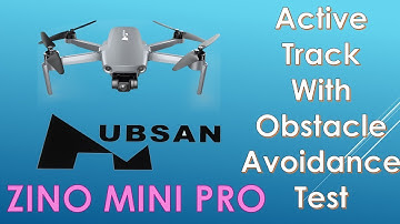 Zino Mini Pro Active track second test with obstacle avoidance trial