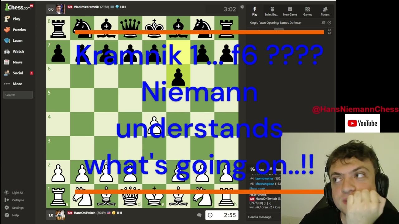 Niemann gives update: Kramnik replied; eventually there should be some  camp or meeting : r/chess