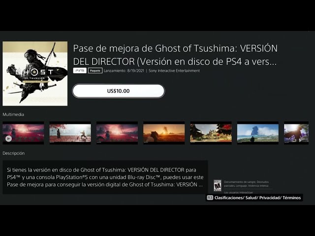 Ghost of Tsushima: VERSIÓN DEL DIRECTOR