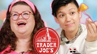 Kristin And Jen Try Every Trader Joe's Japanese Food | Kitchen & Jorn