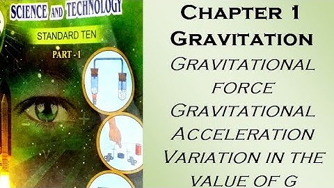 Chapter 1 Gravitation Gravitational Force & Acceleration,Variation In Value of g