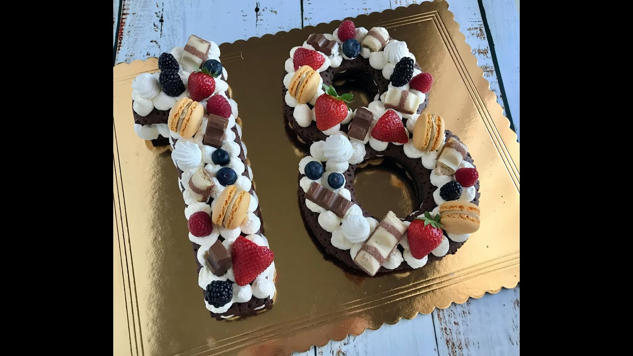 CREAM TART AL CACAO/ NUMBER CREAM TART/ TARTA DE NÚMERO