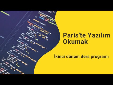 Paris'te Yazılım Okumak - İkinci dönem ders programım