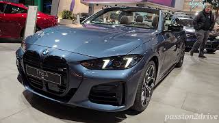 New BMW 4 series Convertible |BMW M440i xDrive Cabrio in Artic Race Blue metallic | Interior|8Kvideo