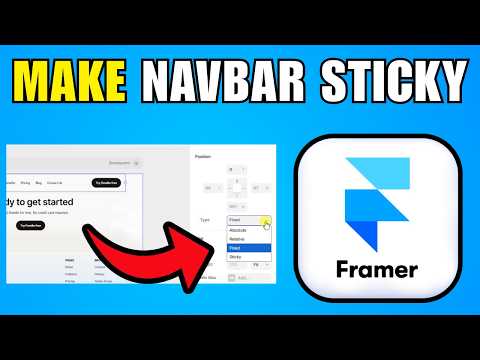 How To Make Navbar Sticky In Framer (2026) (Best Method)