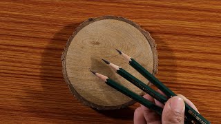 Easy Drawing for Beginners / Drawing on Wooden Coaster / Step by Step