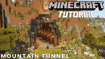 Minecraft Mountain Tunnel Tutorial