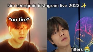 [ english sub ] 230808 straykids seungmin instagram live!