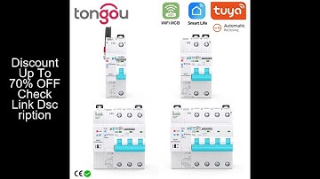 TUYA MCB WIFI Metering Circuit Breaker Smart Life Timer Remote Control Automatic Wireless Interrupto