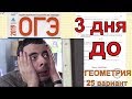 3 дня до ОГЭ по математике 2019. Без паники!