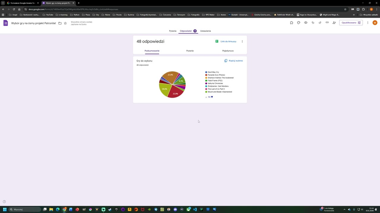 II TURA   Wybór gry na ósmy projekt Patronite
