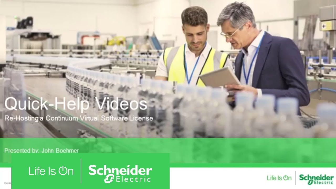 BMS - Continuum - Rehosting a Continuum Virtual Software License | Schneider Electric Support
