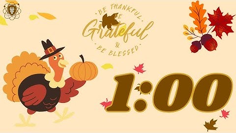 1 minute Thanksgiving Countdown Timer