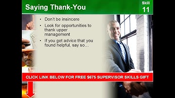Skill 11: Effective Communication  New & First Time & Experienced Supervisors Skills Training