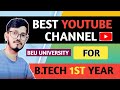 Btech 1st year  best youtube channel for semester exam preparation 2023 beu bestyoutube