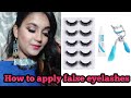 नकली पलकें कैसे लगाएं | How to apply eyelashes with easy trick (in hindi)  || sakshi sharma❤