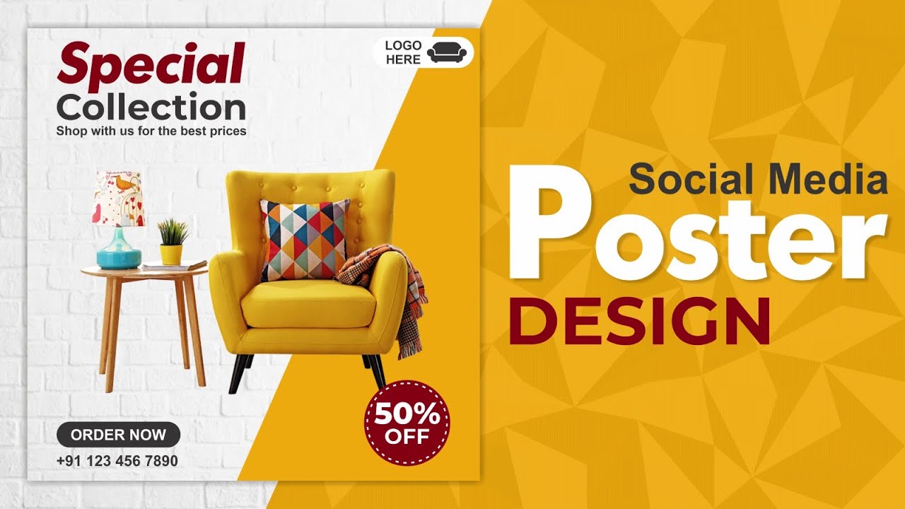 Creative Social Media Post Design | Adobe Photoshop | Adobe illustrator | CorelDraw