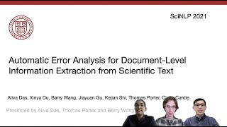 Automatic Error Analysis for Document-level Information Extraction from Scientific Text