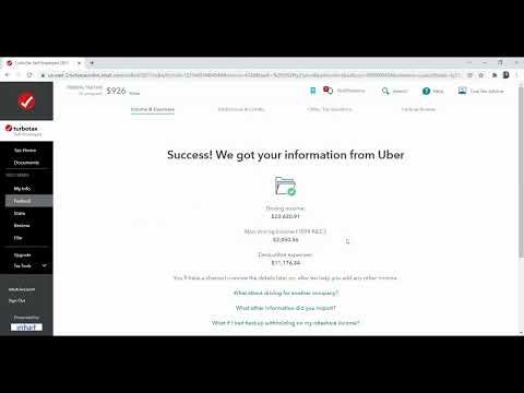 HOW TO FILE UBER INCOME & EXPENSES WITH TURBOTAX