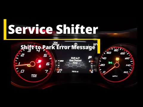 Service Shifter error in a 2015 Dodge Charger