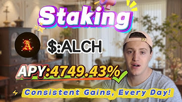 💵 I earned 4749.43% APY from Solana ALCH staking — zero risk and instant withdrawal anytime!