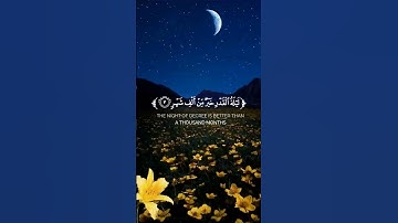 ليلة القدر خير من ألف شهر🌿سورة القدر🌿للقارئ رعد الكردي 🌿 #رمضان_مبارك #100k #ليلة_القدر