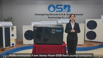 OSB DC Inverter Plastic Shell Pool Heat Pump Water Heater & Cooler