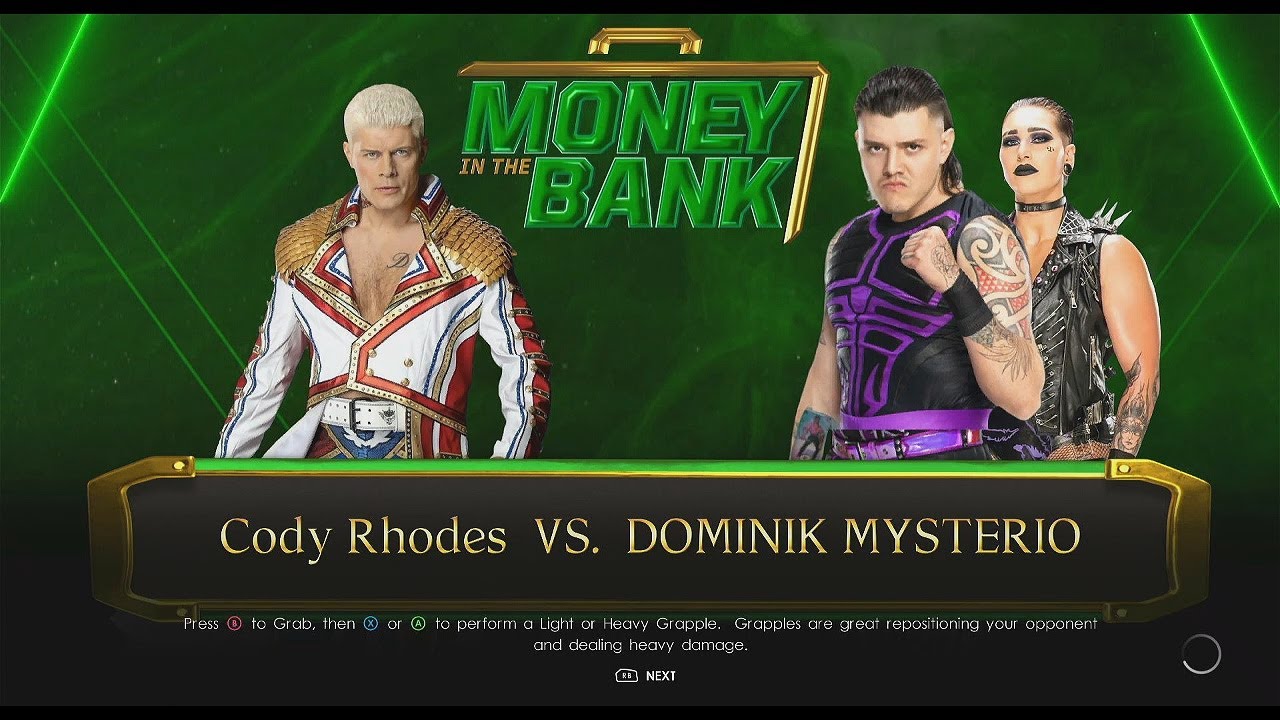 (WWE 2K22) WWE Money In The Bank 2023 Cody Rhodes vs Dominik Mysterio
