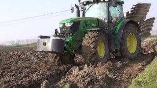 Ploughing 2014 - John Deere 6210R AutoPowr + Vogel & Noot Euromat Pentavomere