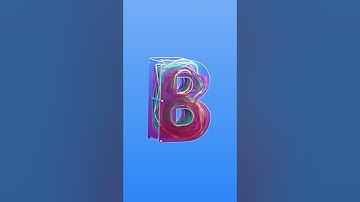 Glass B with looping rope simulation #c4d #typography