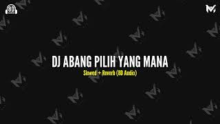 DJ ABANG PILIH YANG MANA Slow + Reverb (8D Audio)π§