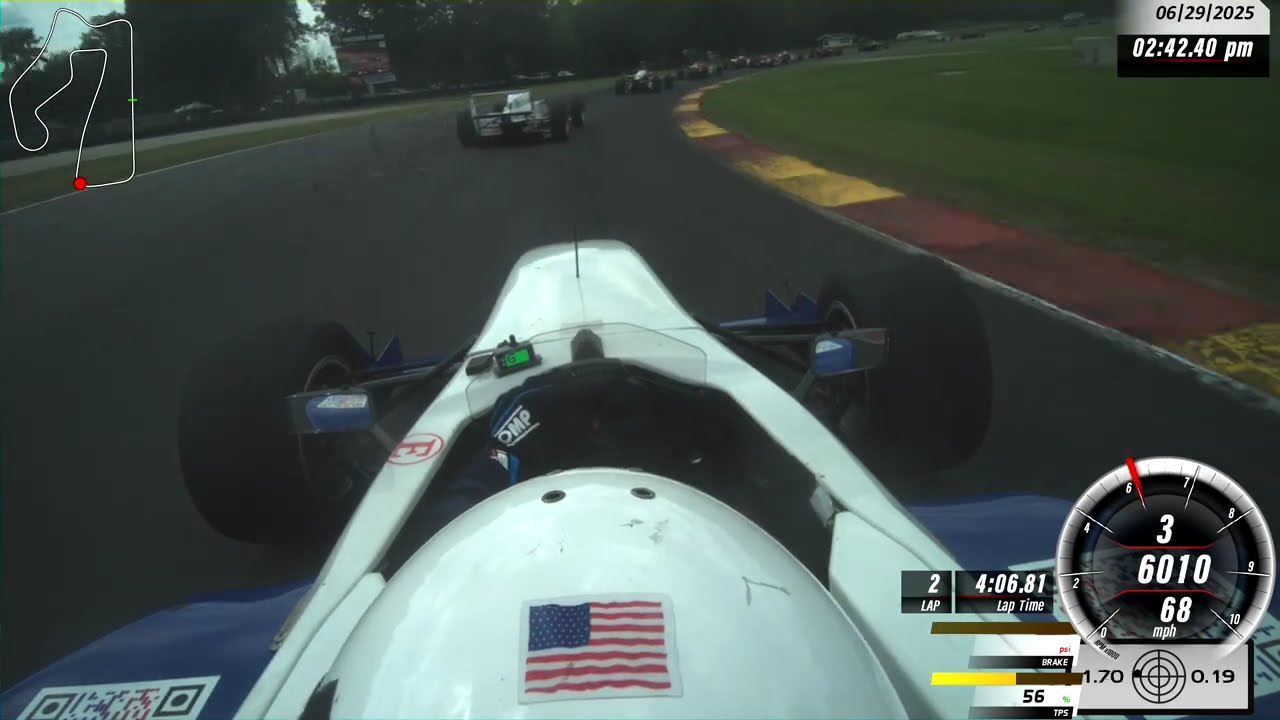 RACE START - 2025 pro formula car race at Road America during Trans-Am weekend with FRP