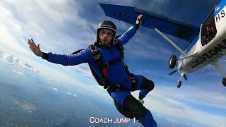 All 4 Coach Jumps for A license Skydiving