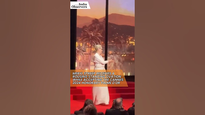 #merylstreep Receives a Rousing Standing Ovation While Accepting the #Cannes2024 Honorary Palme d'Or