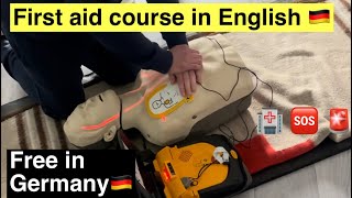 Emergency first aid course in Germany for English peoples