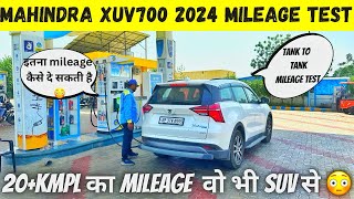 Mahindra XUV 700 2024 Mileage Test (Tank to Tank) #xuv700 #xuv3xo #mahindra