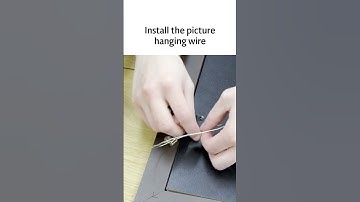 Easy tutorial: how to install D-rings and picture wire on a frame