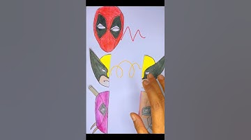 Deadpool connect line puzzle challenge game #deadpoolart #art #shorts