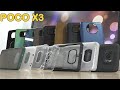 Гора чехлов для XIAOMI POCO X3!!! Nillkin, cиликоновый бампер, чехол книжка, стеклянный чехол.