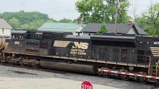 Combined Norfolk Southern Mine Trains Returning to the Power Plant 