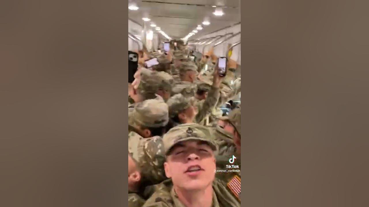 Army sings SpongeBob Theme Song | @stevie_wonderful1